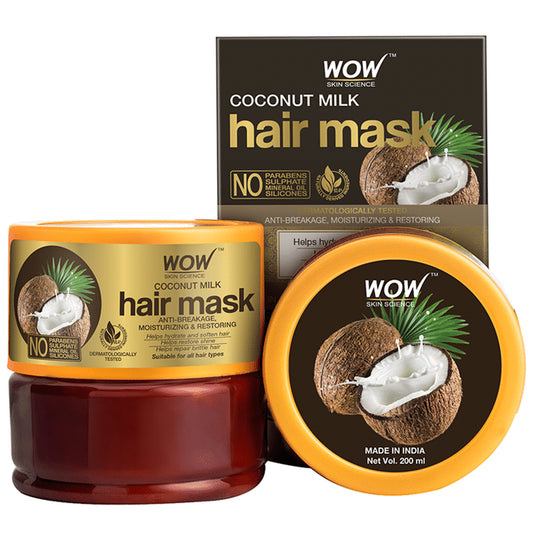 WOW Skin Science Coconut Milk Hair Mask
jar of 200 ml Cream