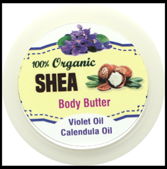 Ovin 100% Organic Body Butter with blend of Shea Butter, Calendula, Olive Oil, Bees Wax & Violet Oil formulated for Deep Moisturization & Dry Skin Cream Violet Oil and Calendula Oil
jar of 50 gm Cream