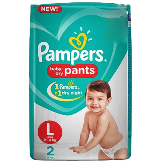 Pampers Diaper Baby-Dry Pants Large
packet of 2 diapers