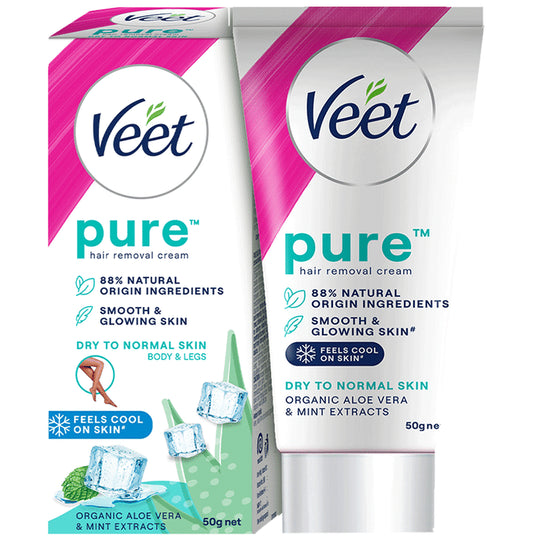 Veet Pure Hair Removal Cream for Dry Skin
tube of 50 gm Cream