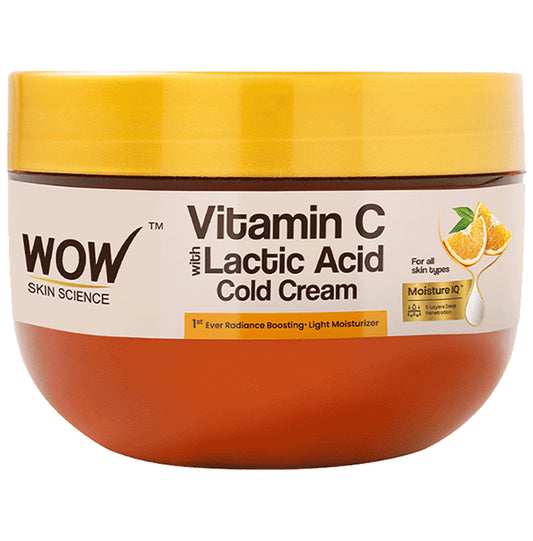 WOW Skin Science Vitamin C with Lactic Acid Cold Cream
jar of 200 ml Cream