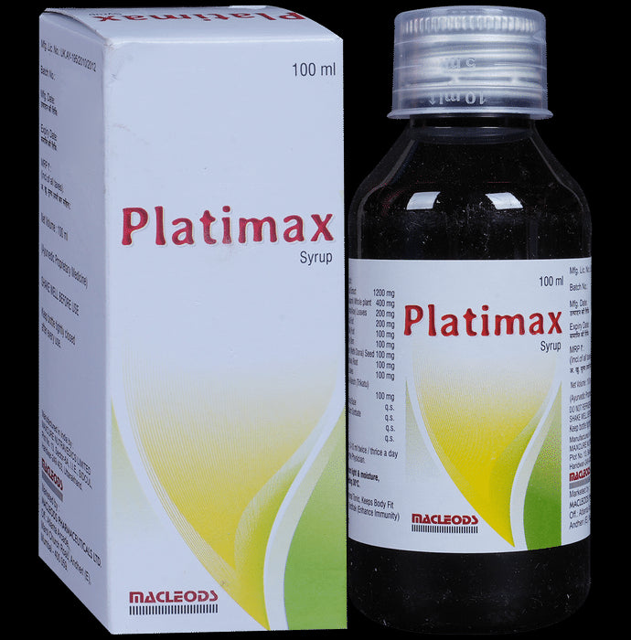 Platimax Syrup
bottle of 100 ml Syrup