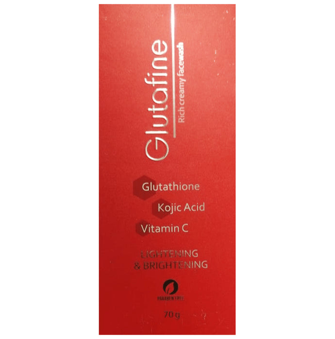 Glutafine Rich Creamy Face Wash | For Skin Lightening & Brightening
tube of 70 gm Face Wash