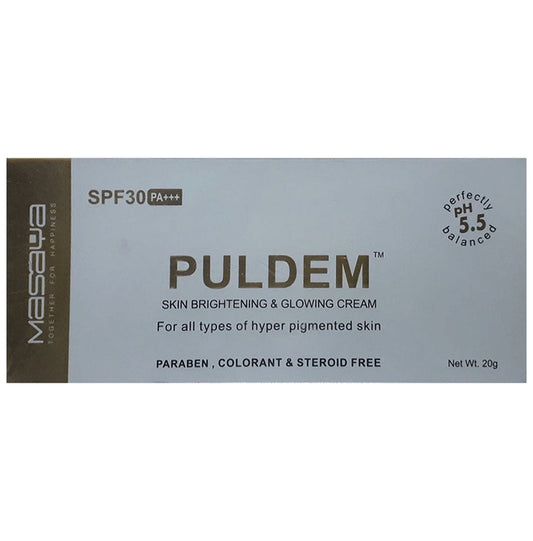 Puldem Skin Brightening & Glowing Cream SPF 30 PA+++
tube of 20 gm Cream