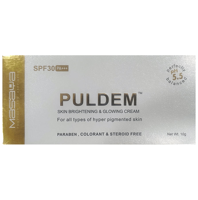 Puldem Skin Brightening & Glowing Cream SPF 30+++
tube of 10 gm Cream