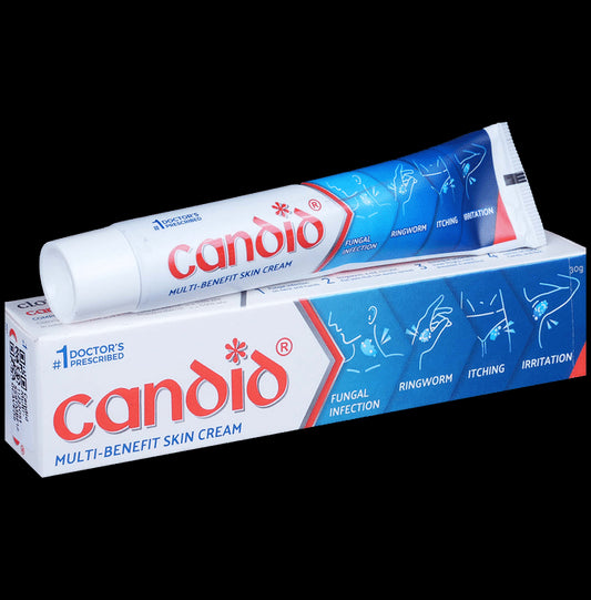 Candid Multi-Benefit Skin Cream | For Fungal Infections, Ringworm, Itching & Irritation | Derma Care
tube of 30 gm Cream
