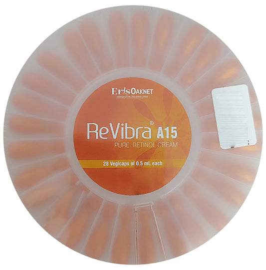 Revibra A15 Pure Retinol Vitamin A Cream | Fragrance, Colour & Chemical Free | Derma Care | Fights Signs of Early Ageing | Improves Skin Elasticity
packet of 28 vegicaps