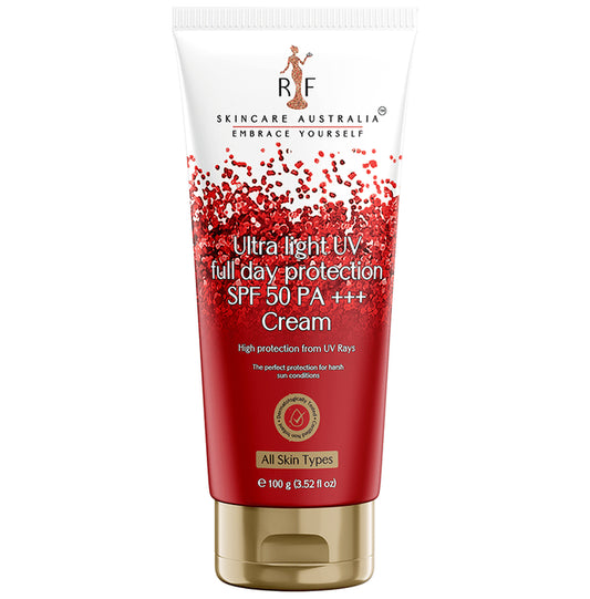 RF Skincare Australia Ultra Light UV Full Day Protection SPF 50 PA+++ Cream
tube of 100 gm Cream