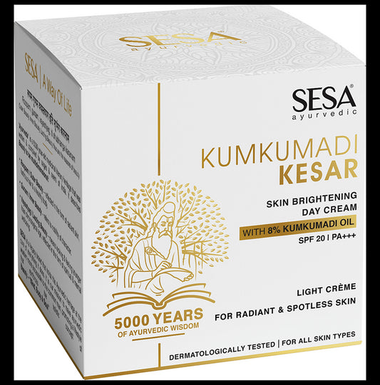 Sesa Kumkumadi Kesar Skin Brightening Day Cream
jar of 50 gm Cream