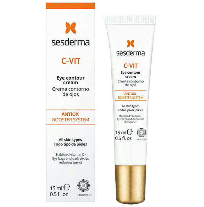 Sesderma C-Vit Eye Contour Cream | For Eye Bags, Dark Circles & Eye Care | For All Skin Types Cream
tube of 15 ml Cream