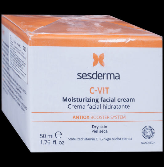 Sesderma C-Vit Moisturizing Facial Cream | Antiox Booster System for Dry Skin
jar of 50 ml Cream