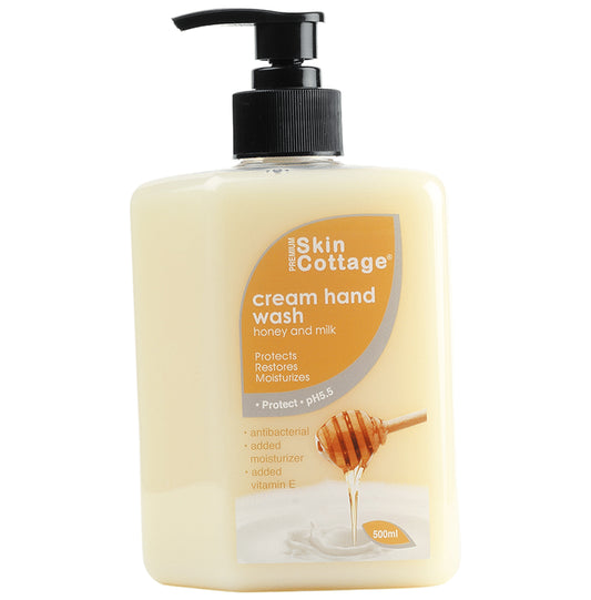 Skin Cottage Cream Hand Wash Honey and Milk
pump bottle of 500 ml Liquid