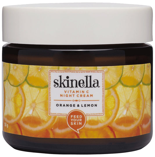 Skinella Vitamin C Night Cream Orange & Lemon
jar of 50 gm Cream