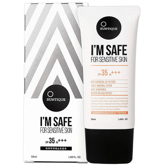 Suntique I'm Safe for Sensitive Skin SPF 35 PA+++
tube of 50 ml Cream