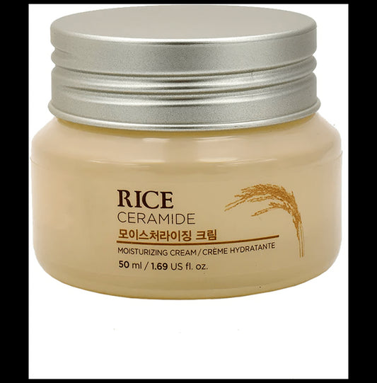 The Face Shop Rice & Ceramide Moisturizing Cream, Moisturizing Face Cream For For Brightening And Strengthening The Skin Barrier
jar of 50 ml Cream