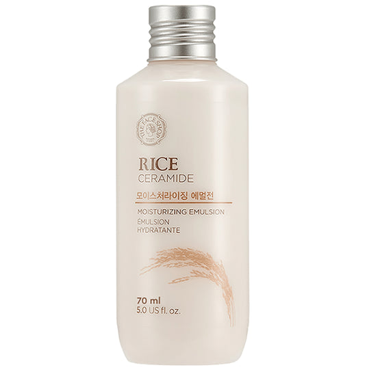 The Face Shop Rice & Ceramide Moisturizing Emulsion, Lightweight Everyday Face Cream That Locks Skin Moisture
bottle of 70 ml Lotion