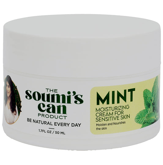 The Soumi's Can Product Mint Moisturizing Cream for Sensitive Skin
jar of 50 ml Cream
