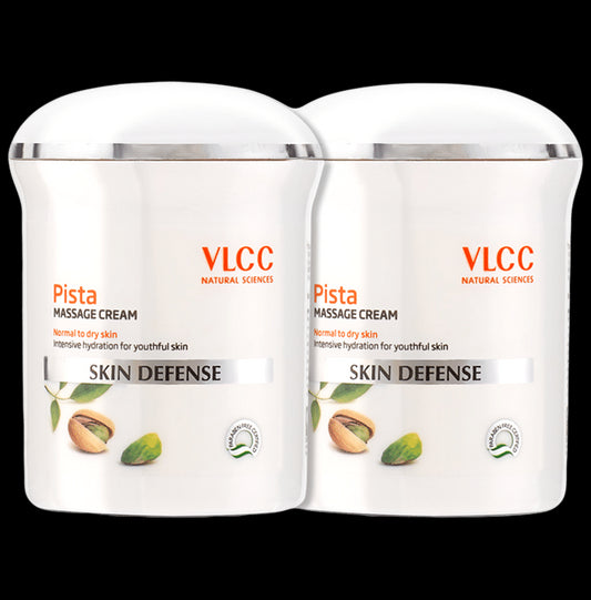 VLCC Natural Sciences Skin Defense Pista Massage Cream (50gm Each)
combo pack of 2 jar
