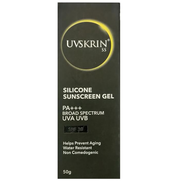 Uvskrin SS Silicone Sunscreen Gel SPF 30
tube of 50 gm Gel