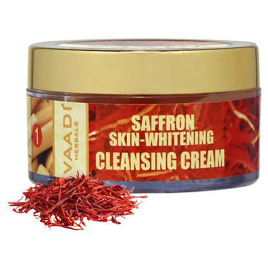 Vaadi Herbals Saffron Skin-Whitening Cleansing Cream
jar of 50 gm Cream