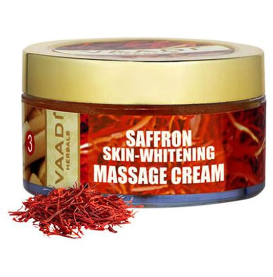 Vaadi Herbals Saffron Skin-Whitening Massage Cream
jar of 50 gm Cream