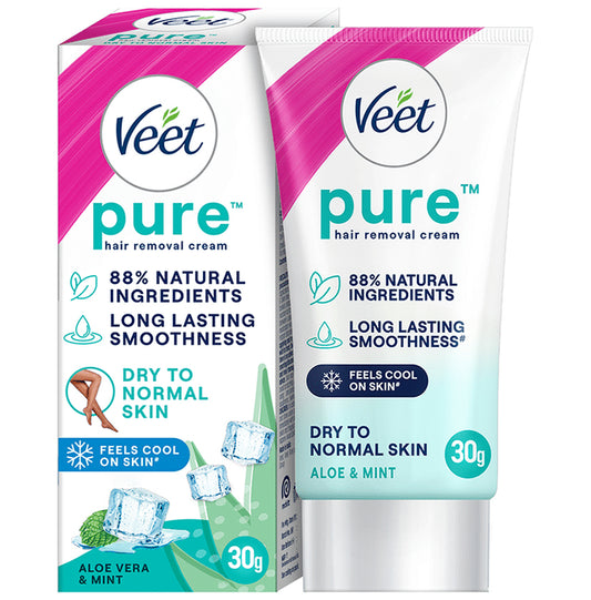Veet Pure Hair Removal Cream for Dry Skin
tube of 30 gm Cream