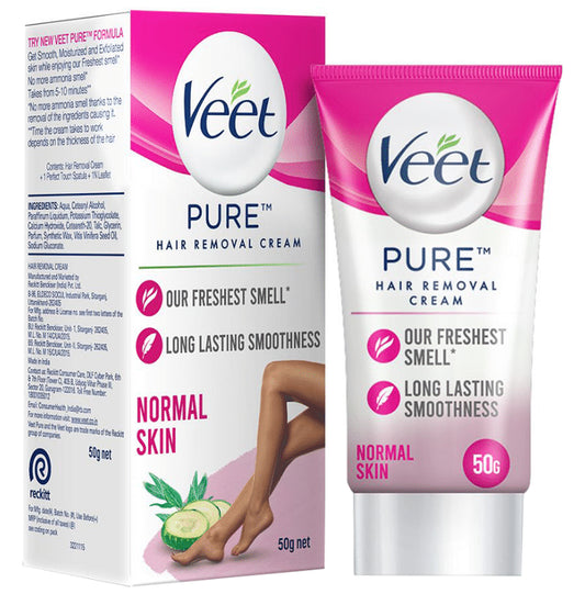Veet Pure Hair Removal Cream for Women | No Ammonia Smell | For Normal Skin
tube of 50 gm Cream