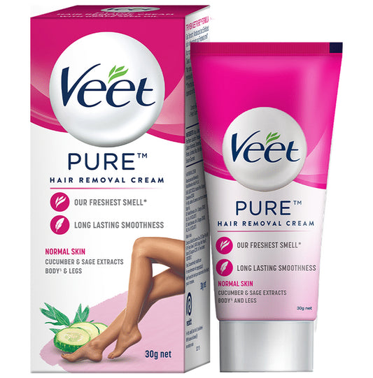 Veet Pure Hair Removal Cream for Women | No Ammonia Smell | For Normal Skin
tube of 30 gm Cream