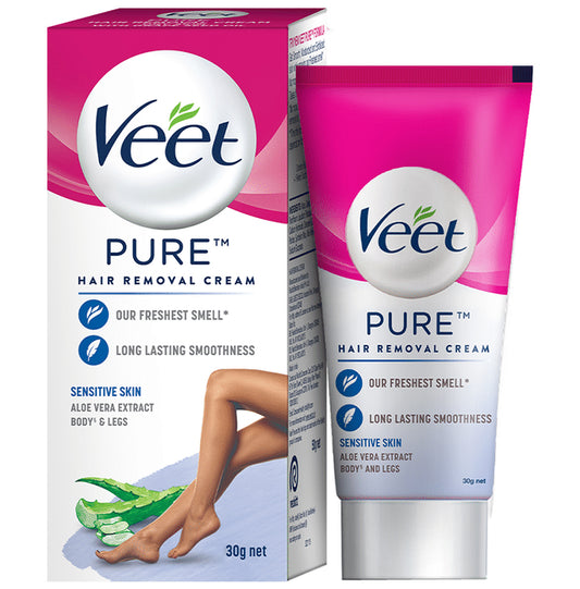 Veet Pure Hair Removal Cream for Women | No Ammonia Smell | For Sensitive Skin
tube of 30 gm Cream