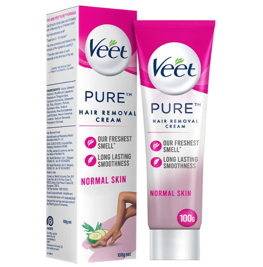 Veet Pure Hair Removal Cream with No Ammonia Smell | For Normal Skin
tube of 100 gm Cream
