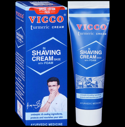 VICCO TURMERIC Antiseptic Cream in Shaving Cream Base with Foam | Protects & Nourishes the Skin
tube of 70 gm Cream