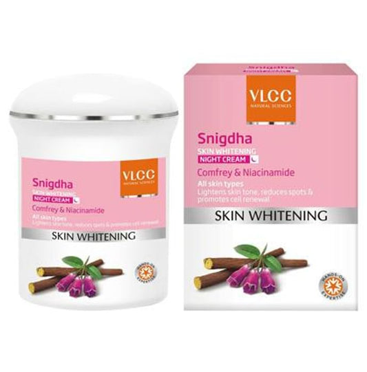 VLCC Snigdha Skin Whitening Night Cream
tube of 50 gm Cream