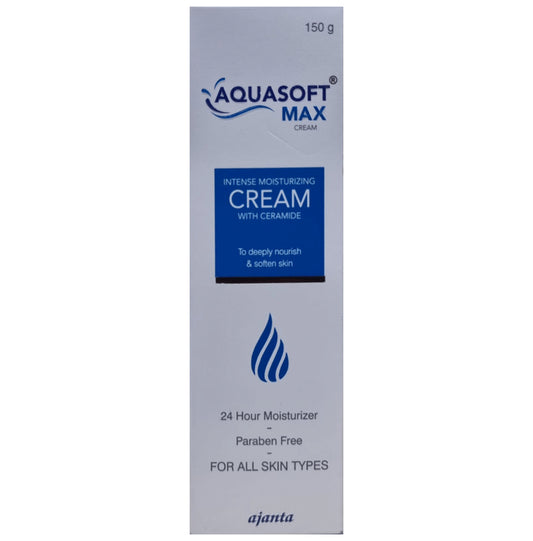 Aquasoft Max Paraben Free Intensive Moisturising Cream | For All Skin Types
tube of 150 gm Cream