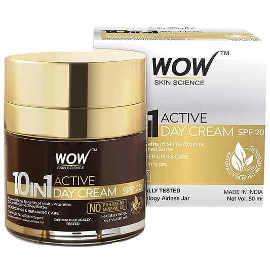 WOW Skin Science 10 In 1 Active Day Cream SPF 20
jar of 50 ml Cream