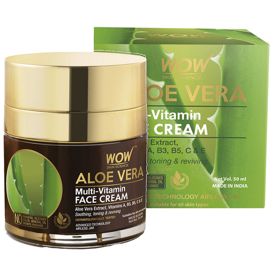 WOW Skin Science Aloe Vera Multi-Vitamin Face Cream
jar of 50 ml Cream
