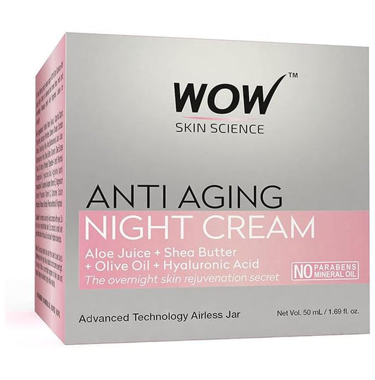 WOW Skin Science Anti Aging Night Cream
jar of 50 ml Cream