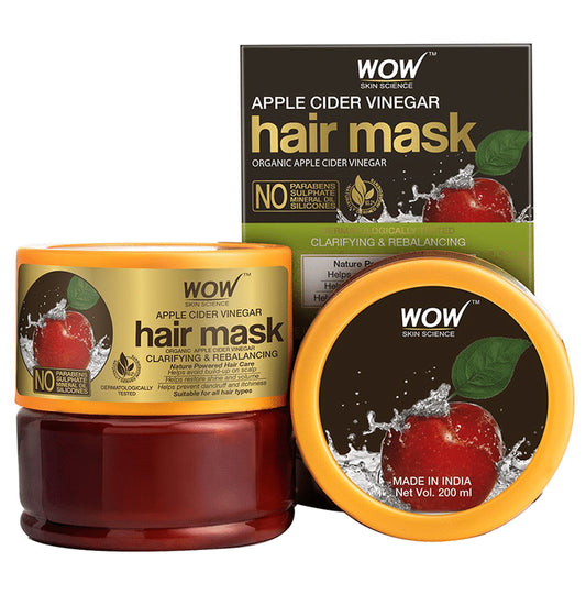 WOW Skin Science Apple Cider Vinegar Hair Mask
jar of 200 ml Cream