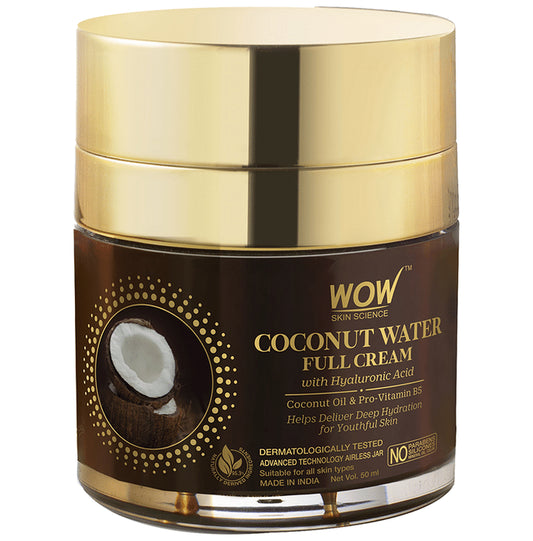 WOW Skin Science Coconut Water Full Cream
jar of 50 gm Cream