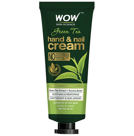 WOW Skin Science Green Tea Hand & Nail Cream
tube of 50 ml Cream