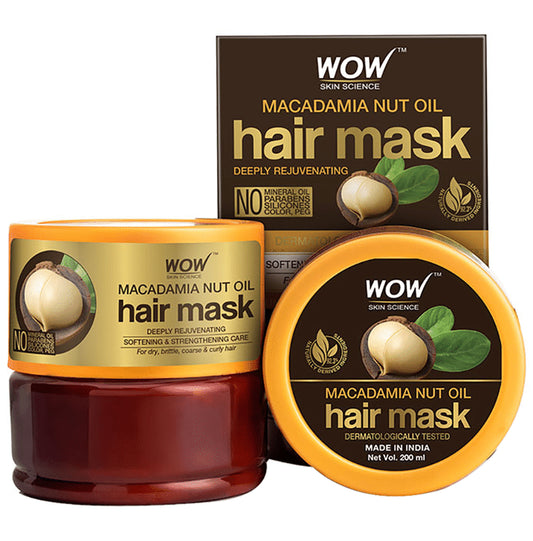 WOW Skin Science Macadamia Nut Oil Hair Mask
jar of 200 ml Cream