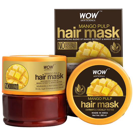 WOW Skin Science Mango Pulp Hair Mask
jar of 200 ml Cream