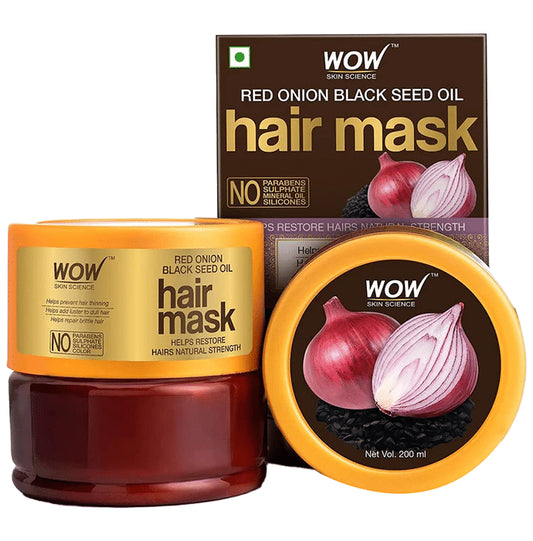 WOW Skin Science Red Onion Black Seed Oil Hair Mask
jar of 200 ml Cream