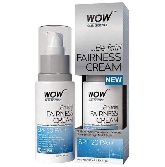 WOW Skin Science SPF 20 Fairness Cream
pump bottle of 100 ml Cream