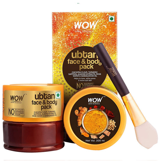 WOW Skin Science Ubtan Face & Body Pack
jar of 200 ml Cream