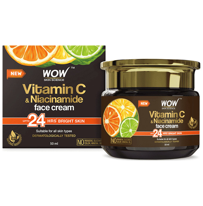 WOW Skin Science Vitamin C & Niacinamide Face Cream
jar of 50 gm Cream