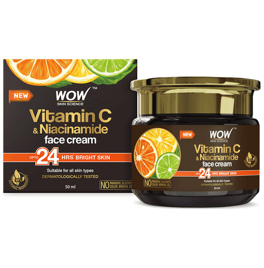 WOW Skin Science Vitamin C & Niacinamide Face Cream
jar of 50 gm Cream