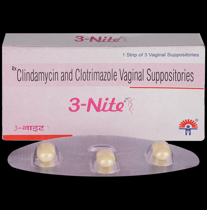 3 Nite Vaginal Suppository
3 Vaginal Suppository