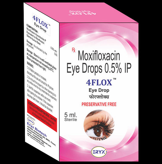 4Flox 0.5% Eye Drop
5 ml Eye Drop