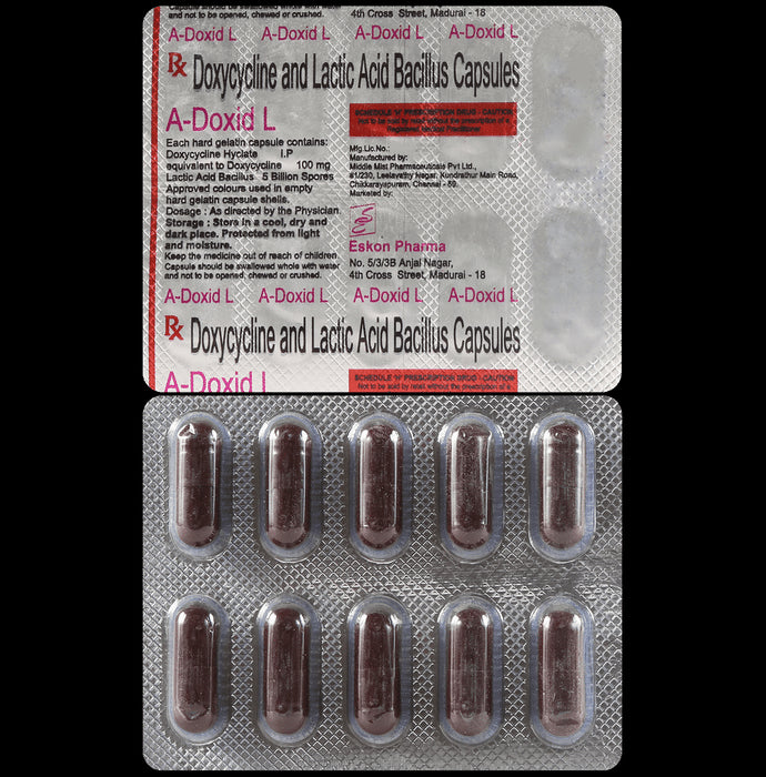 A Doxid L 100mg Capsule
10 Capsule
