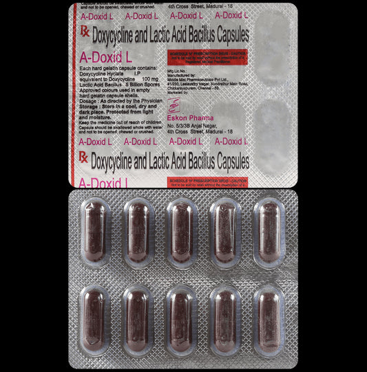 A Doxid L 100mg Capsule
10 Capsule